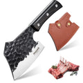 Huusk Meat Cleaver Knife Heavy Duty Bone Chopper, Hand Forged Kitchen Axe
