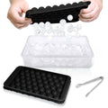 WIBIMEN Ice Cube Tray with Lid and Bin, 0.8" Round Ice Trays for Freezer