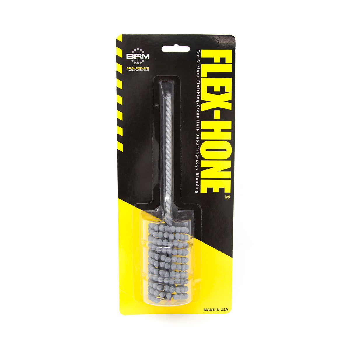 Brush Research BC11812 FLEX-HONE®, 1-1/8" (28.6mm) Diameter, 120 Grit, Silicon Carbide, For Mild Steel, Stainless Steel, Cast Iron and Softer Ferrous Materials