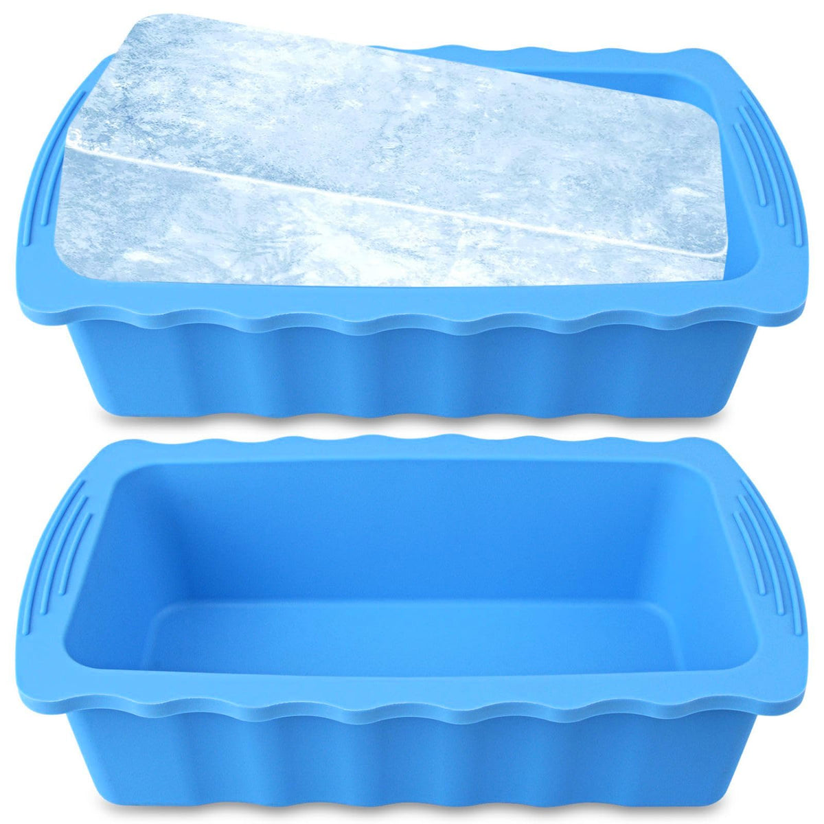 Haldane 2PC Extra Large Ice Block Molds, 6LB Giant Ice Cube Molds
