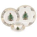 Spode Christmas Tree Gold Napkin Rings - Gold, Set of 4