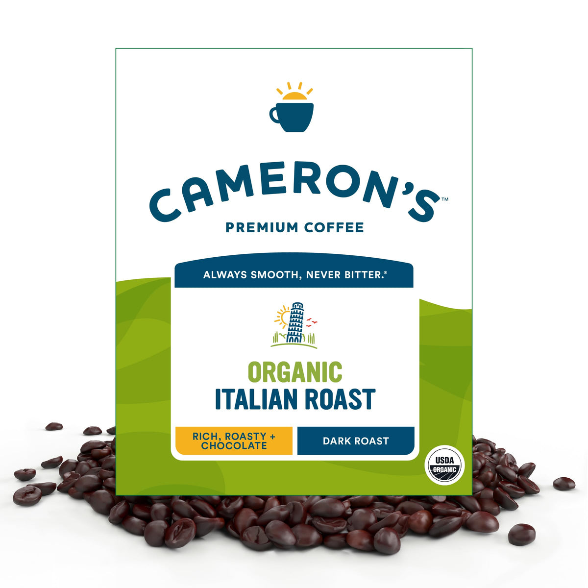 Cameron's Coffee Roasted Whole Bean Coffee, Donut Shop, 28 Ounce