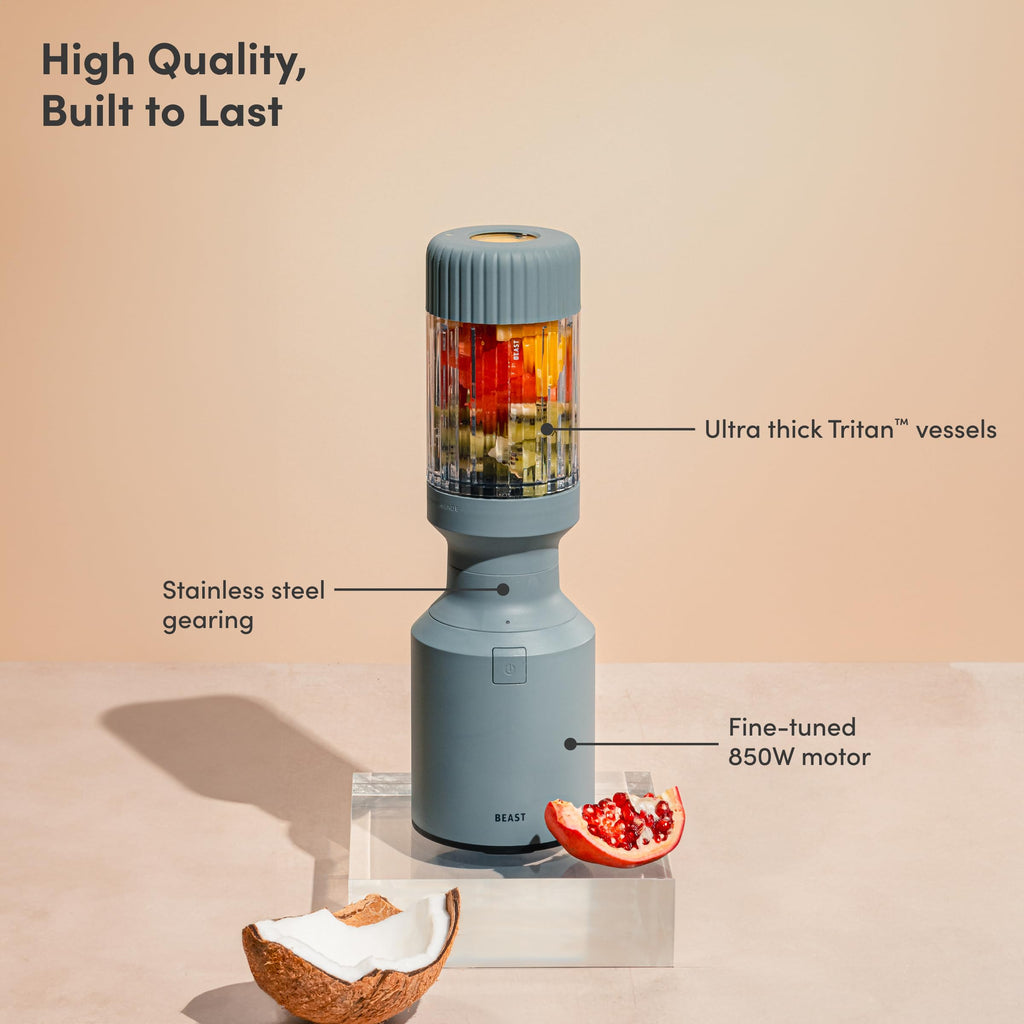 Beast Mighty 850 Plus Personal Blender, XL Vessel, Mist, 850W