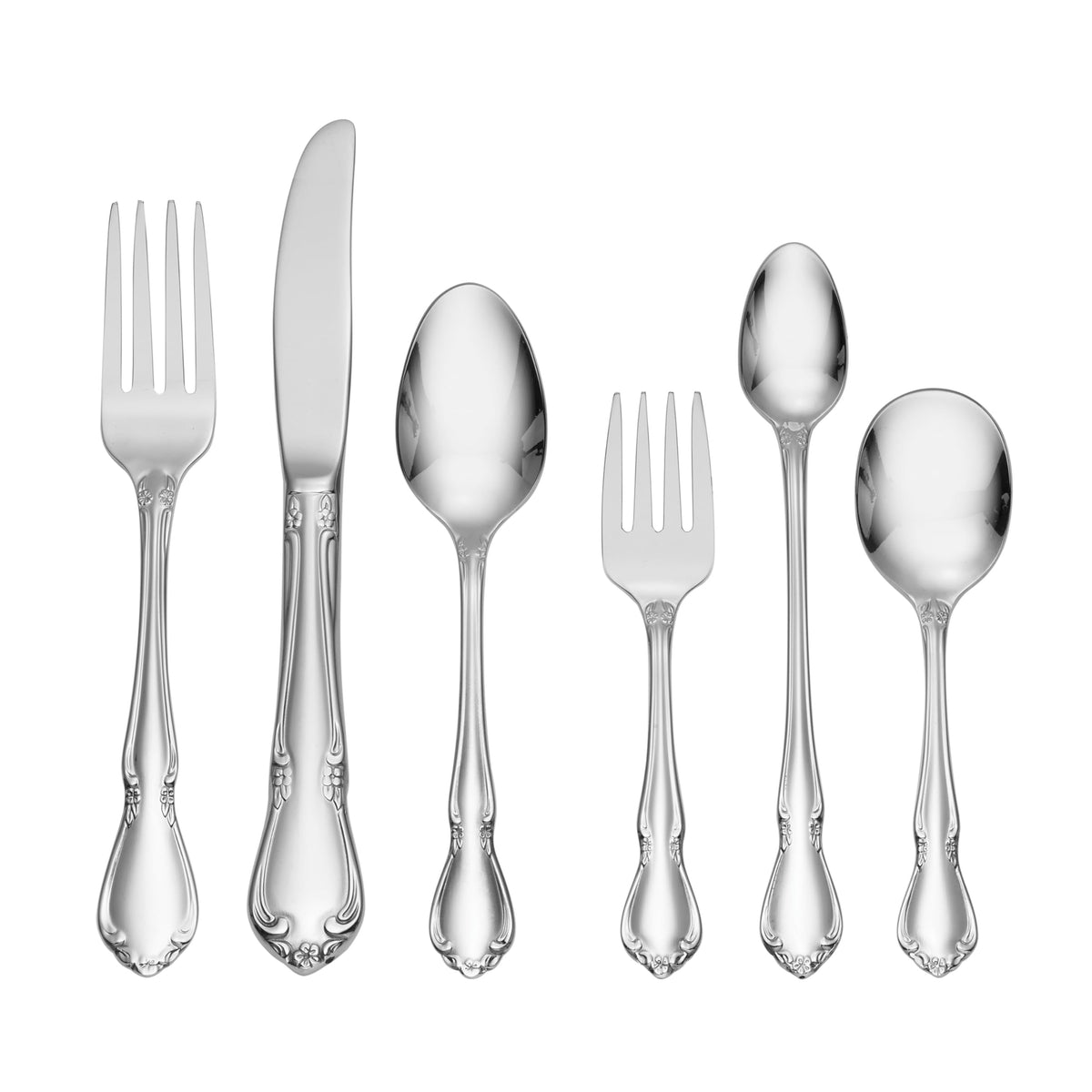 Oneida Flatware Chateau 18/10 Silverware Set for 1, 5-Piece