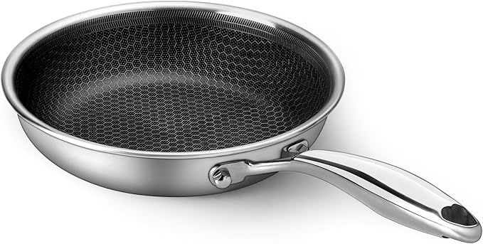 Innerwell 12" Non Stick Frying Pans,Stainless Steel Nonstick Frying Pan