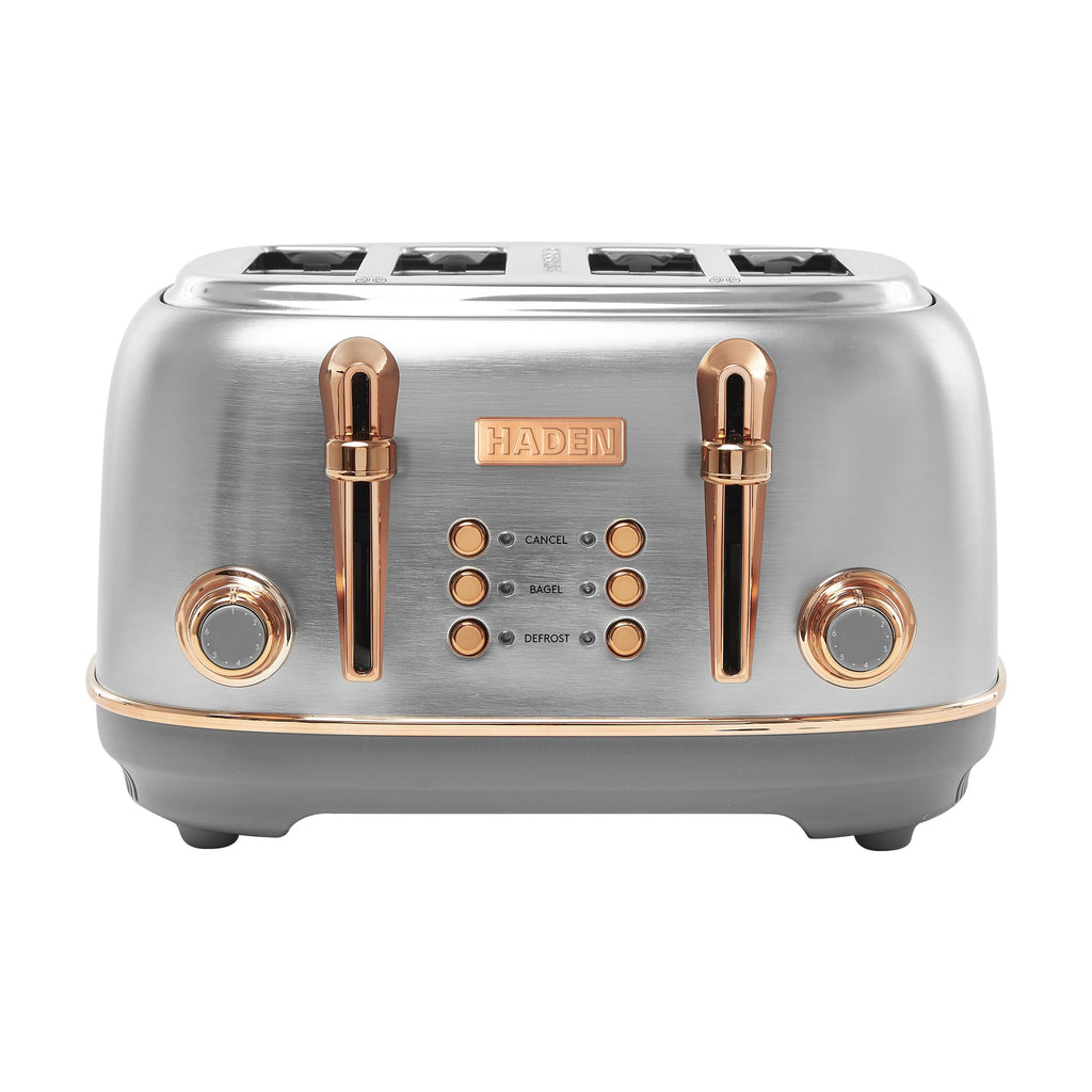 Haden Heritage 4 Slice Wide Slot Stainless Steel Toaster