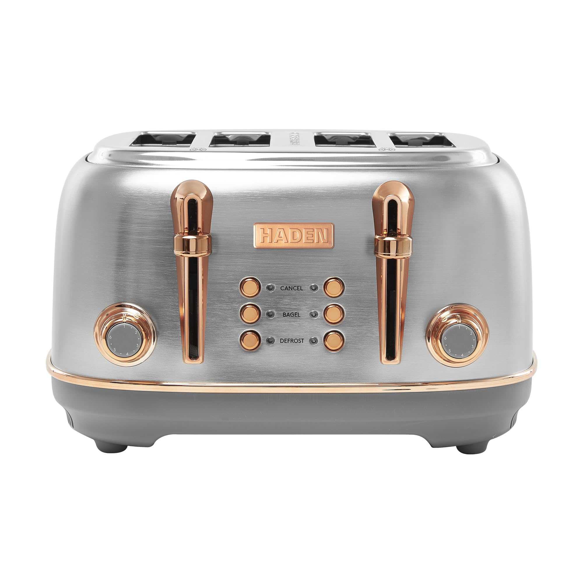 Haden Heritage 4 Slice Wide Slot Stainless Steel Toaster
