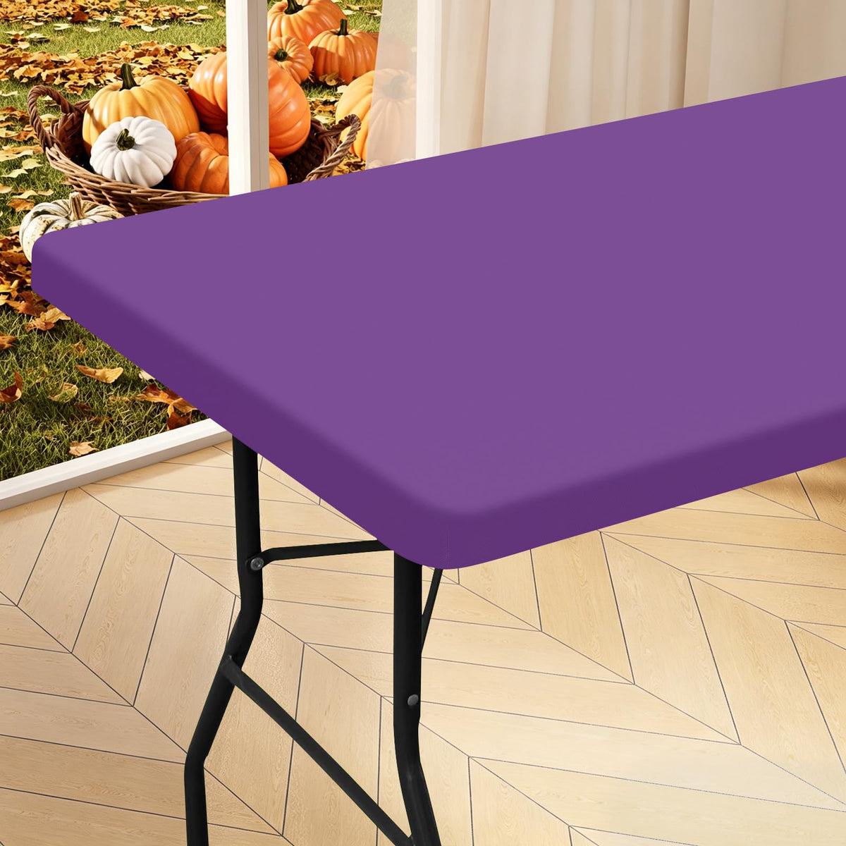homing Rectangle Table Cloth Cover 6 Foot Elastic Fitted Tablecloth
