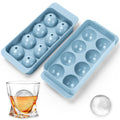 Aibirui 1.8" x 8 Ices,Round Ice Cube Mold,Round Ice Cube Trays for Freezer