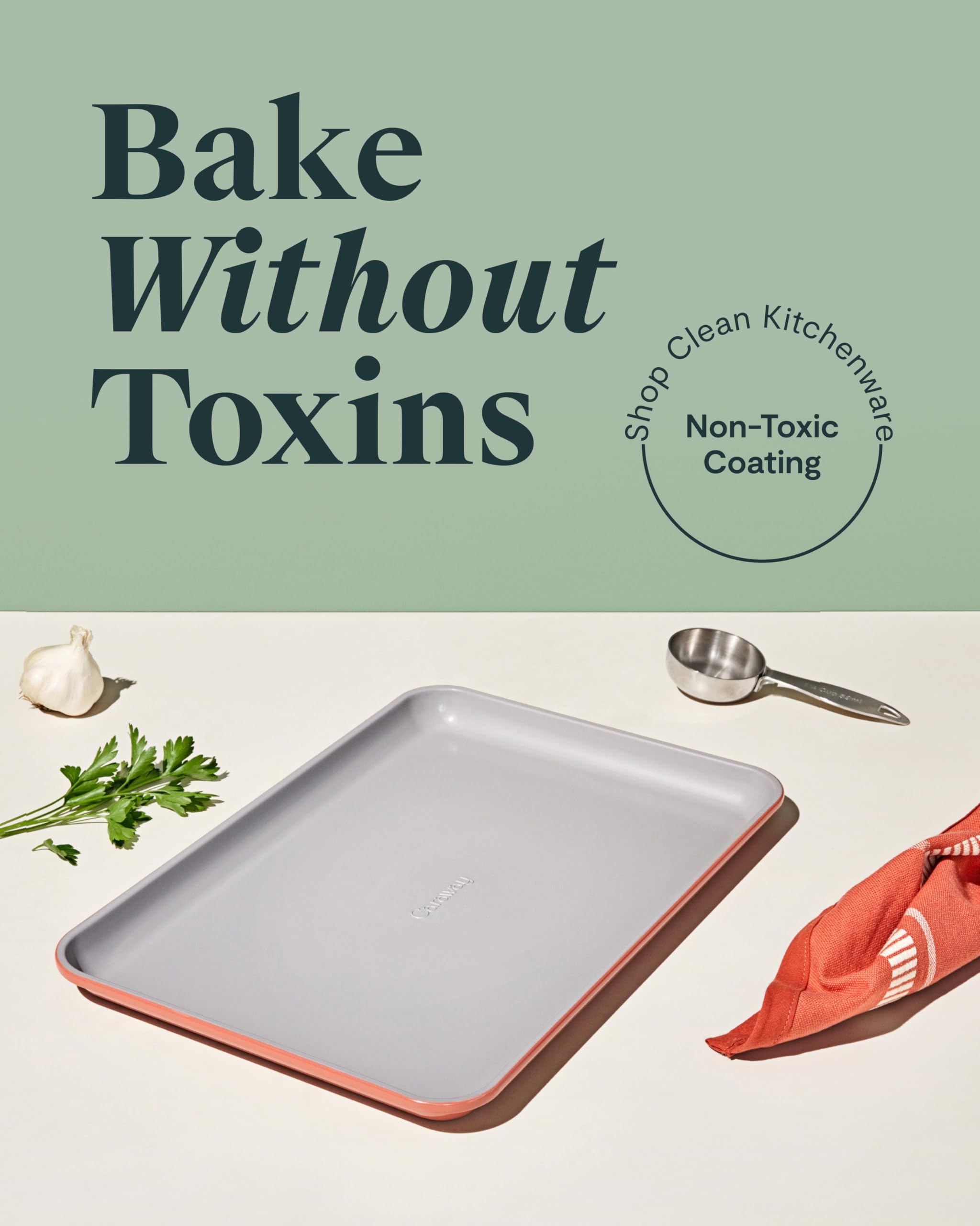 Caraway Non-Stick Ceramic Medium Baking Sheet Duo