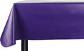 Yourtablecloth Heavy Duty Vinyl Rectangle or Square Tablecloth – 6 Gauge Heavy Duty Tablecloth – Flannel Backed – Wipeable Tablecloth with Vivid Colors & Many Sizes 52 x 70 Purple