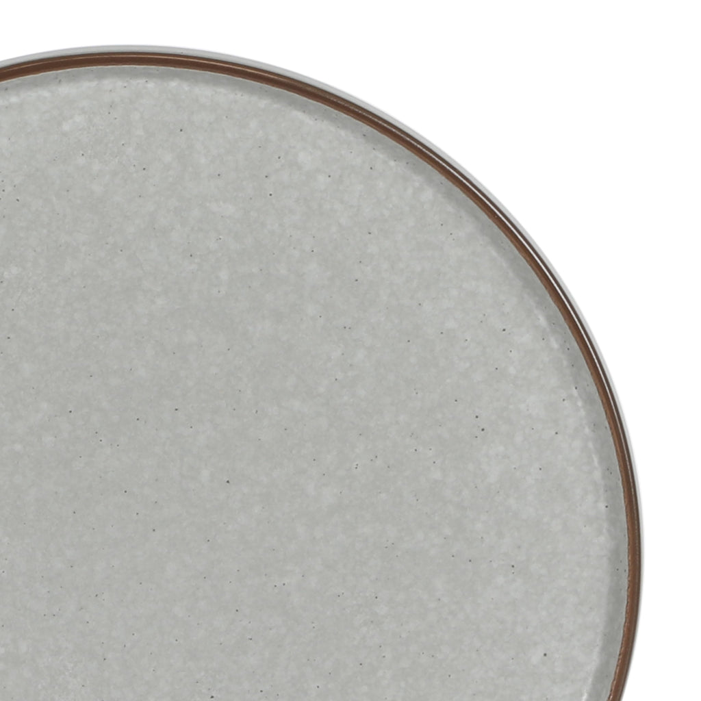 Gibson Elite Gelston Stoneware Matte Reactive Glaze 16 Piece (Service for 4) Plates and Bowl Dinnerware Set - Grey