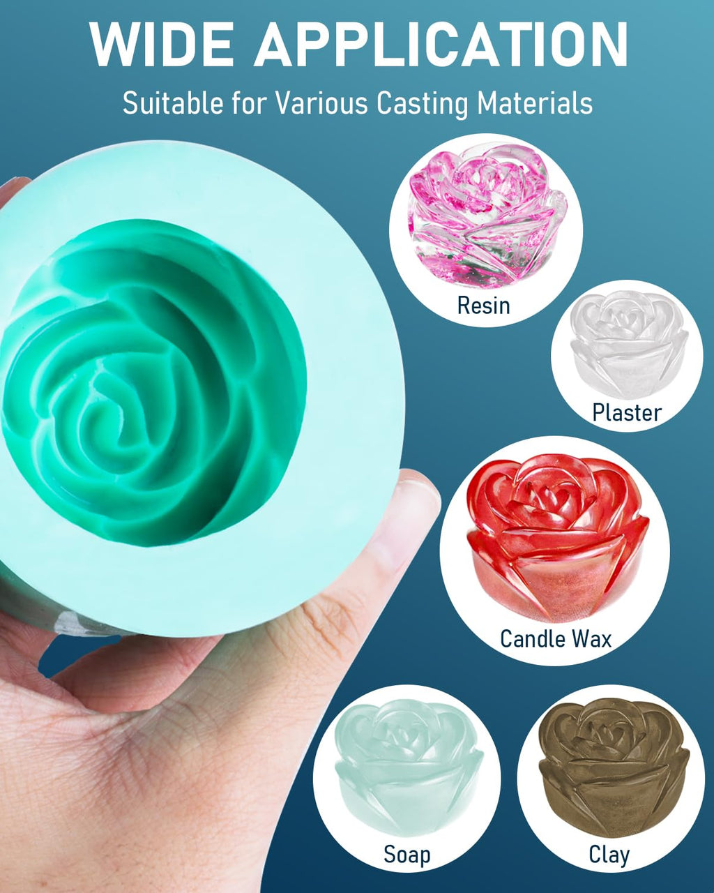 Nicpro 74oz Silicone Mold Making Kit 20A, Platinum Liquid Silicones Rubber