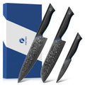 3 Piece Kitchen Knife Set, 67-Layer Damascus Steel, Ergonomic G10 Handle
