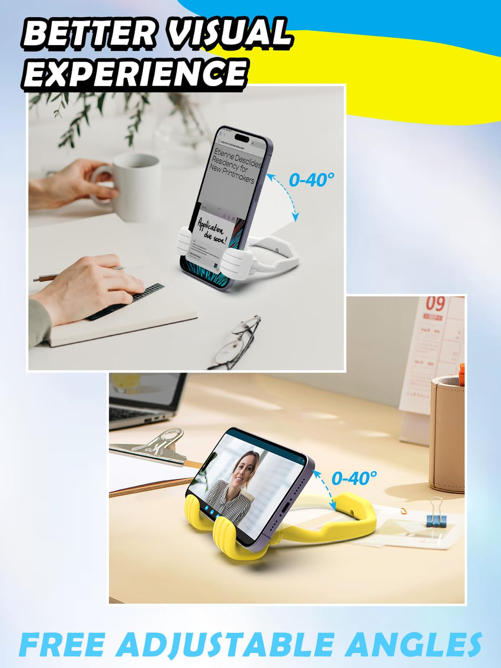 Stocking Stuffers for Men Women Teens Kids: Thumbs Up Lazy Phone Stand