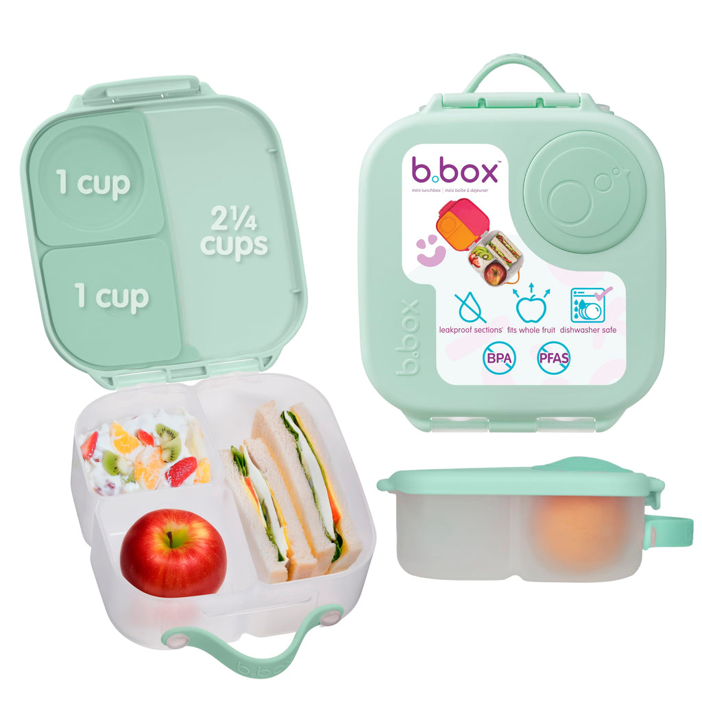 b.box Mini Lunch Box, Snack Containers for Kids, 4.25 Cup
