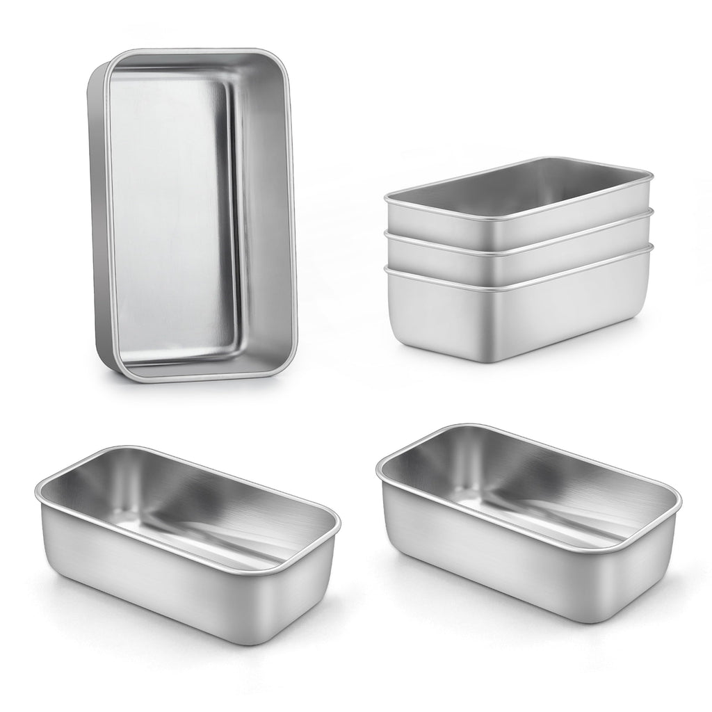 LIANYU Bread Loaf Pans Set of 4, 1 Large (12x5 Inch) & 3 Medium (9x5 Inch)