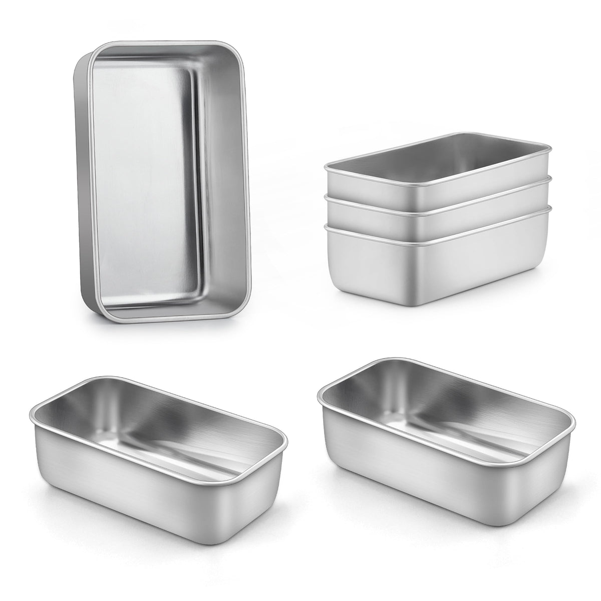 LIANYU Bread Loaf Pans Set of 4, 1 Large (12x5 Inch) & 3 Medium (9x5 Inch)