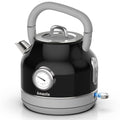 Amaste Retro Electric Kettle with Thermometer, 57 Oz Capacity, Matcha Green