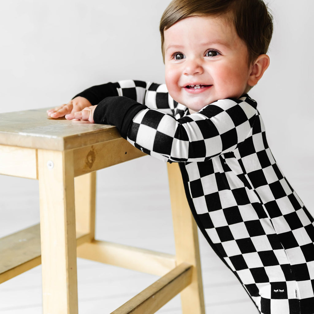 Little Sleepies Baby Pajamas, Cool Checks, Newborn