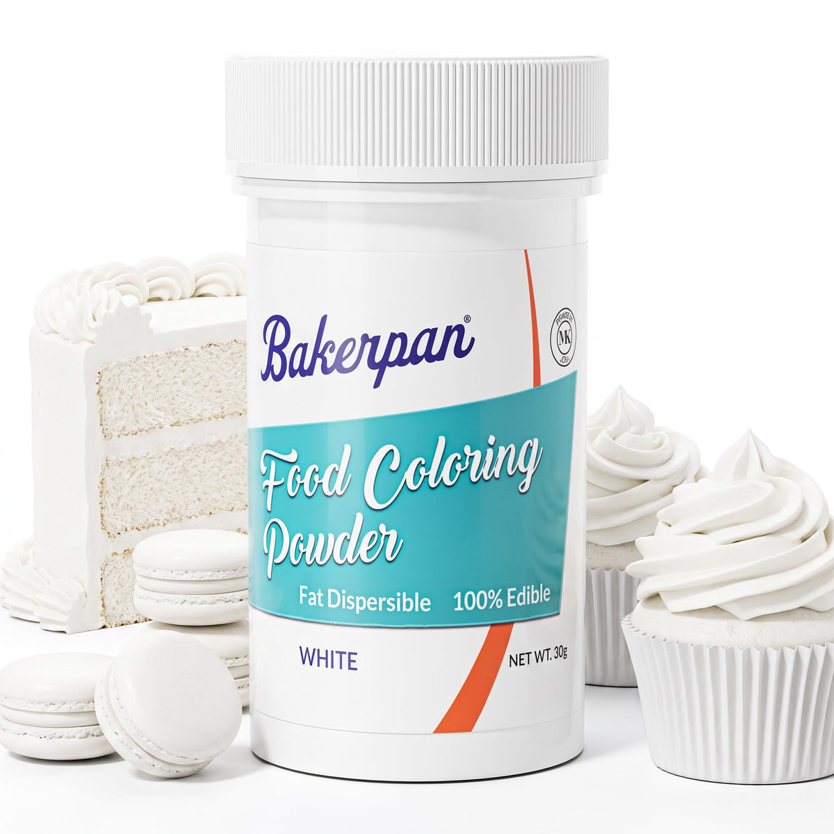 Bakerpan Black Food Coloring Powder for Baking - Oil Based, 30g