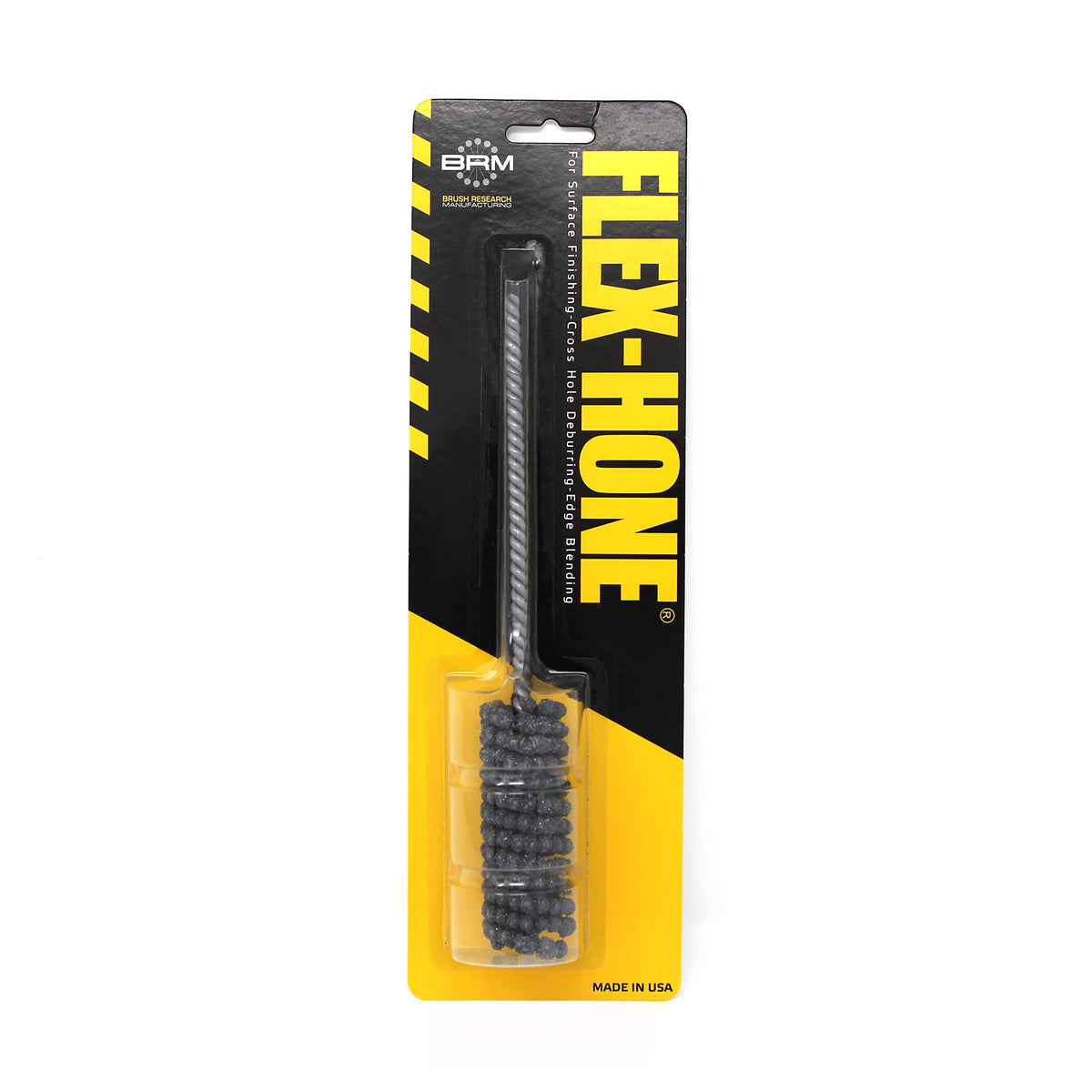 Brush Research BC20M12 FLEX-HONE®, 0.787" (20mm) Diameter, 120 Grit, Silicon Carbide, For Mild Steel, Stainless Steel, Cast Iron and Softer Ferrous Materials
