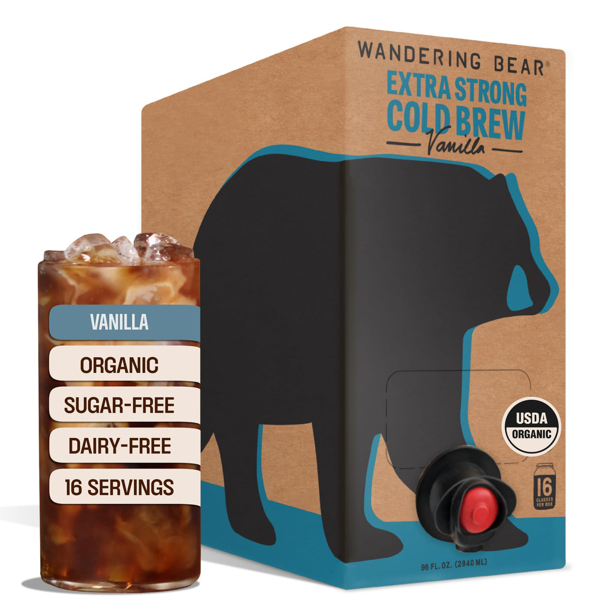 Wandering Bear Organic Caramel Cold Brew On Tap - 96 fl oz, Iced Coffee