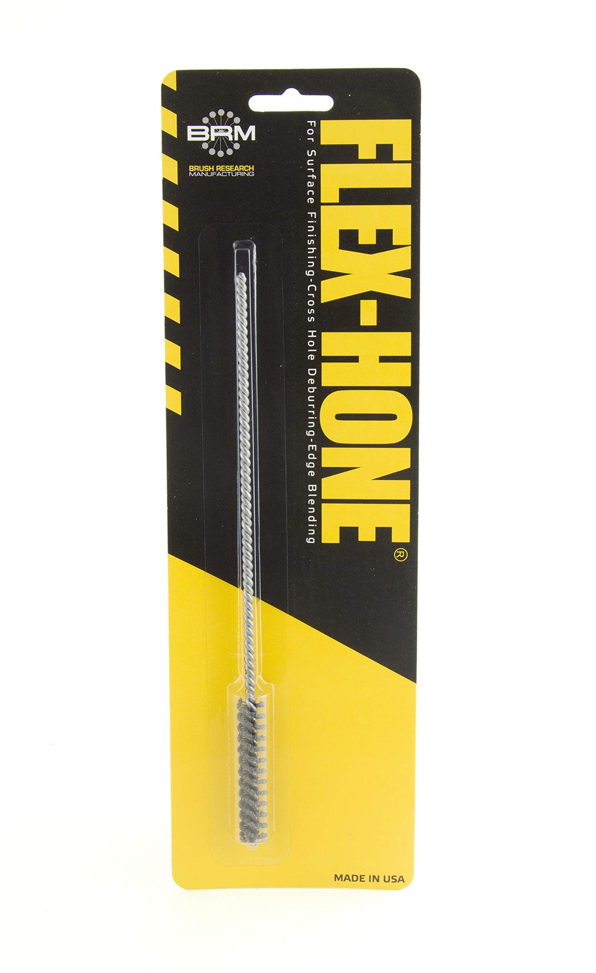 Brush Research BC7M12 FLEX-HONE®, 0.276" (7mm) Diameter, 120 Grit, Silicon Carbide, for Mild Steel, Stainless Steel, Cast Iron and Softer Ferrous Materials