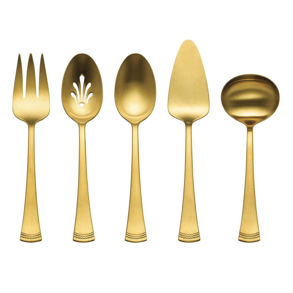 Lenox Portola Gold Satin 20-Piece Silverware Set for 4, Flatware