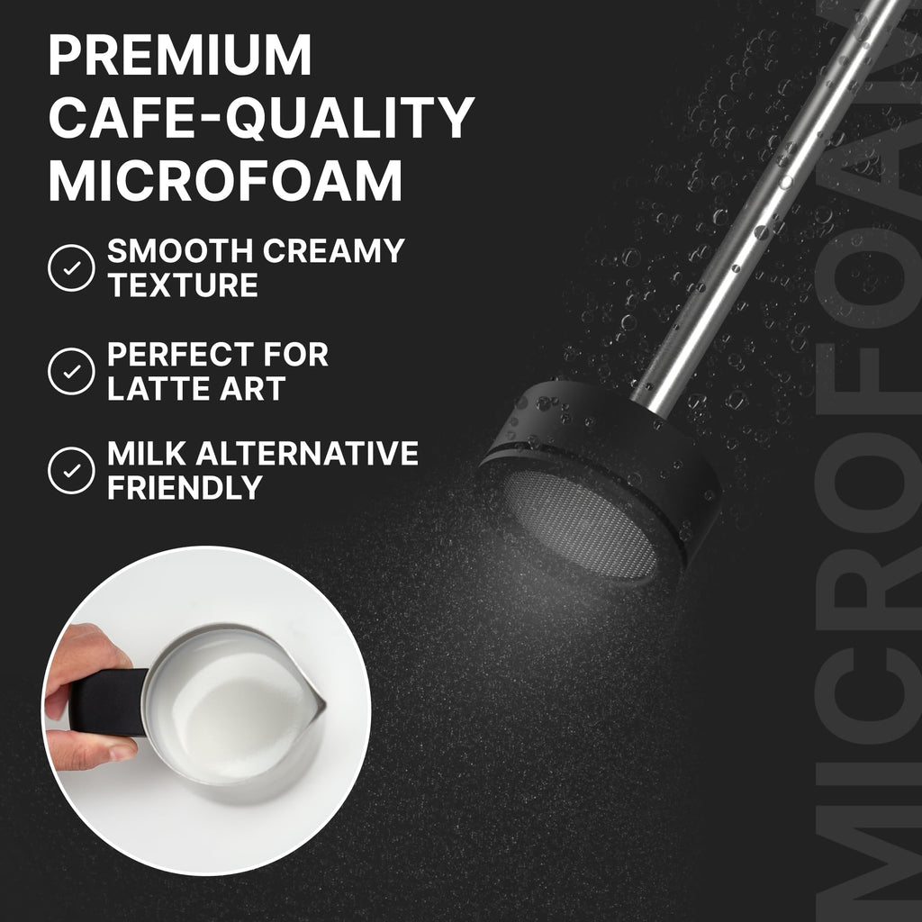 Subminimal NanoFoamer Milk Foamer - Rechargeable Handheld Frother - White