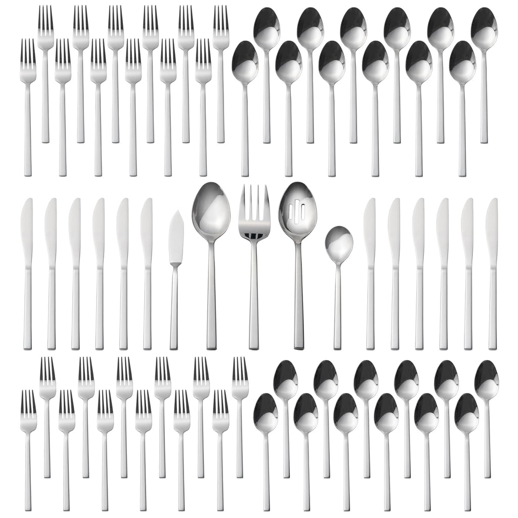 Alata Cube 20-Piece Forged Flatware Set, Service for 4, Mirror Finish