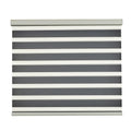 Persilux Cordless Zebra Blinds for Indoor Windows, Free-Stop Zebra Blinds Cordless, Light Filtering Sheer Shades Dual Layer for Day and Night, Zebra Roller Shades for Home (34.25" W X 64" H, White)