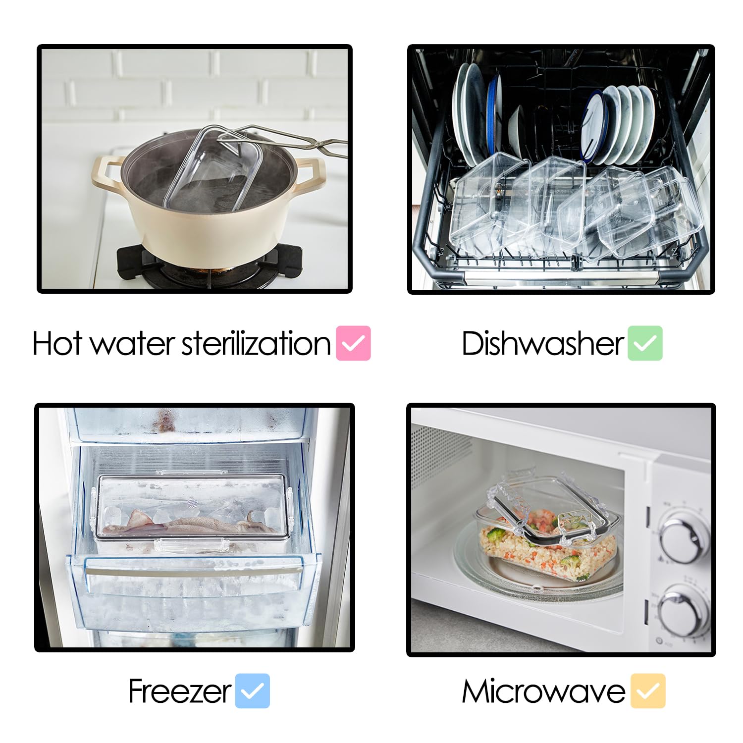 gotman Airtight Food Storage Container with Lid(13.5oz) Leak-Proof Baby Food Box | BPA-Free | Meal Prep | Microwave, Freezer and Dishwasher Safe | Kitchen Fridge Organizer Boxes | Fresher Food