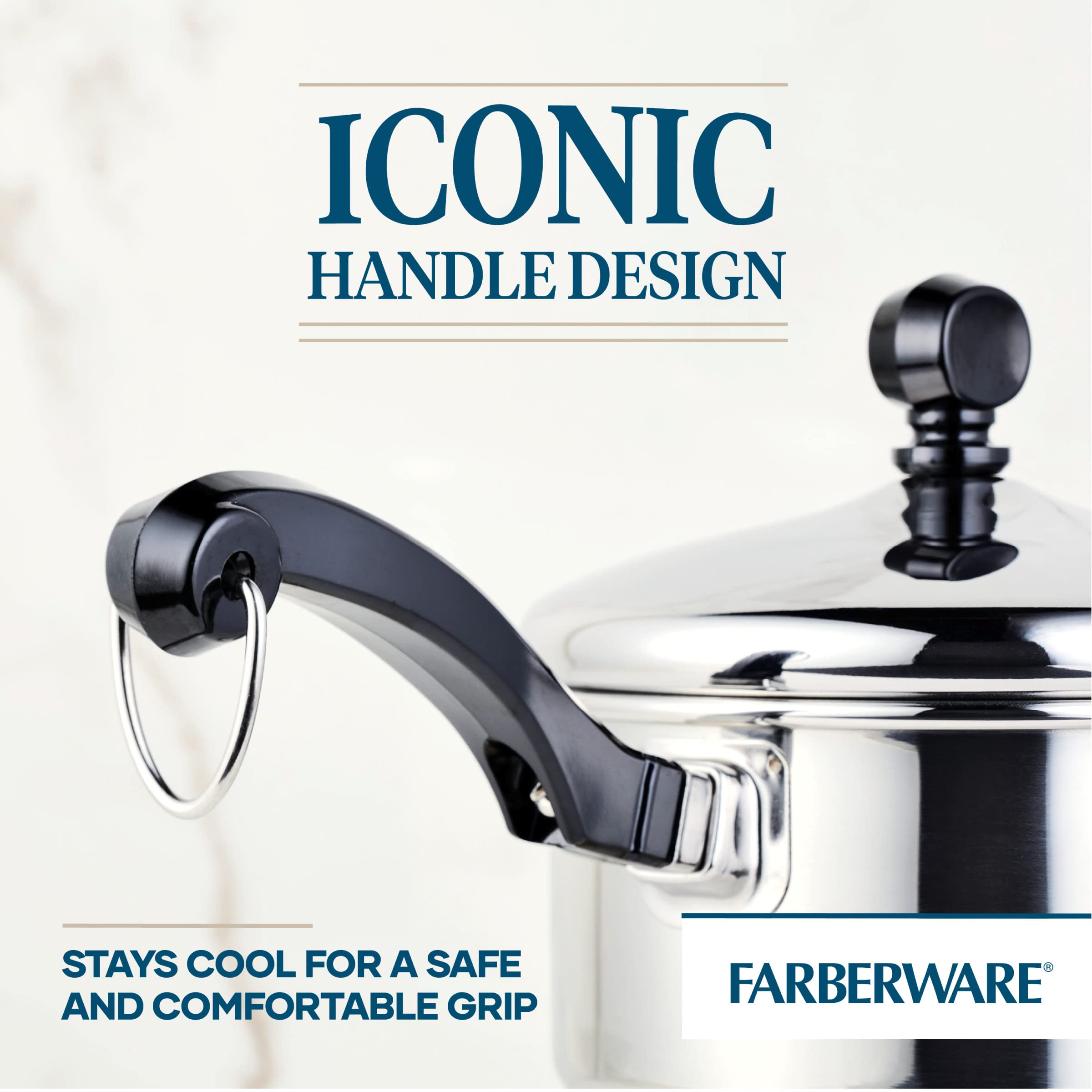 Farberware Classic Series Stainless Steel Sauce Pan with Lid, 1-Quart, Sauce Pans, Silver