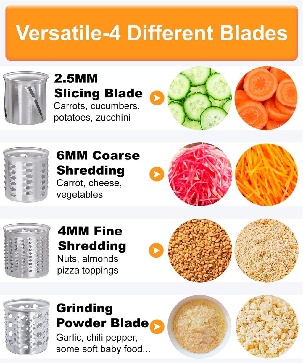 FavroKit Fresh Prep. Cheese Grater Attachment for KitchenAid Stand Mixers