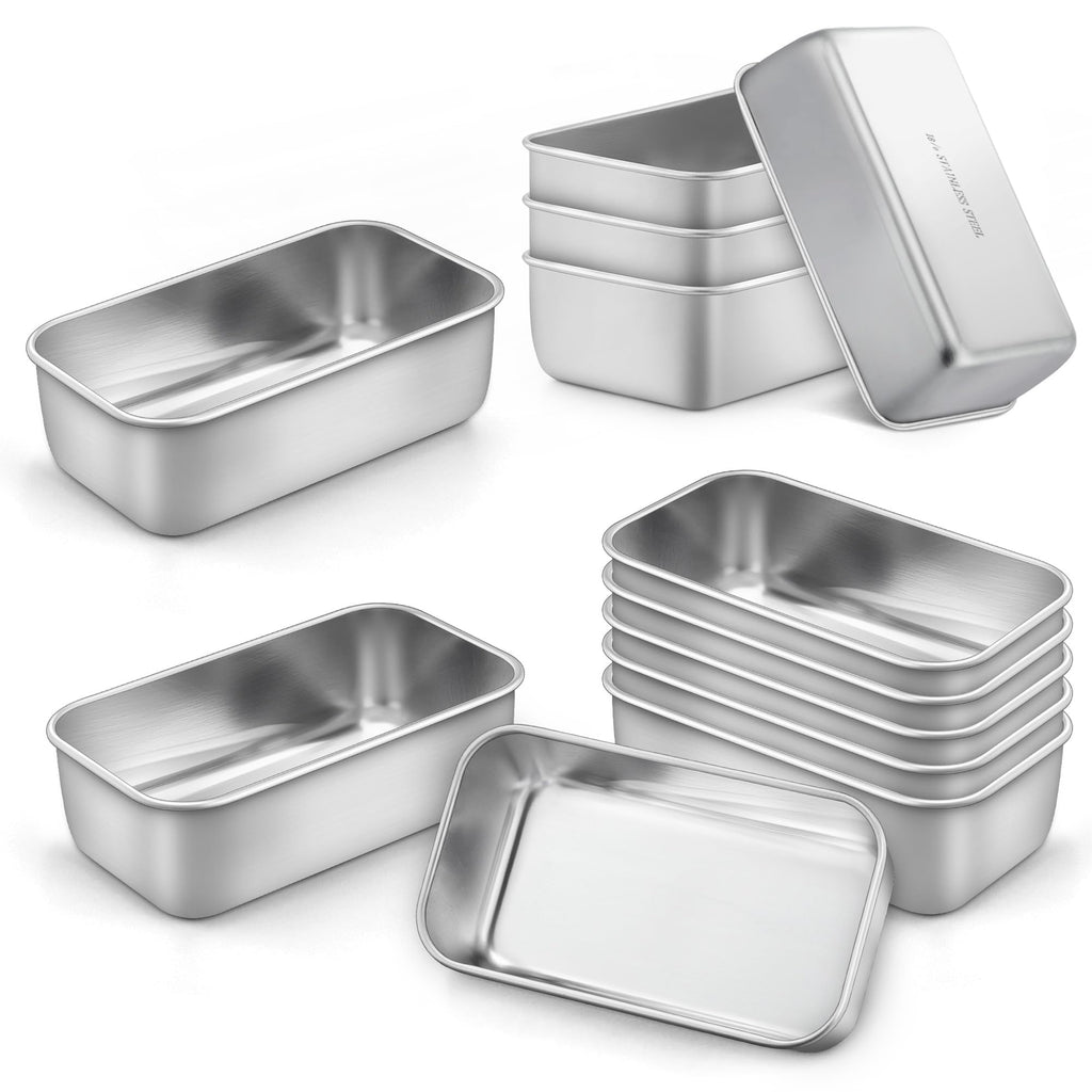 LIANYU Bread Loaf Pans Set of 4, 1 Large (12x5 Inch) & 3 Medium (9x5 Inch)