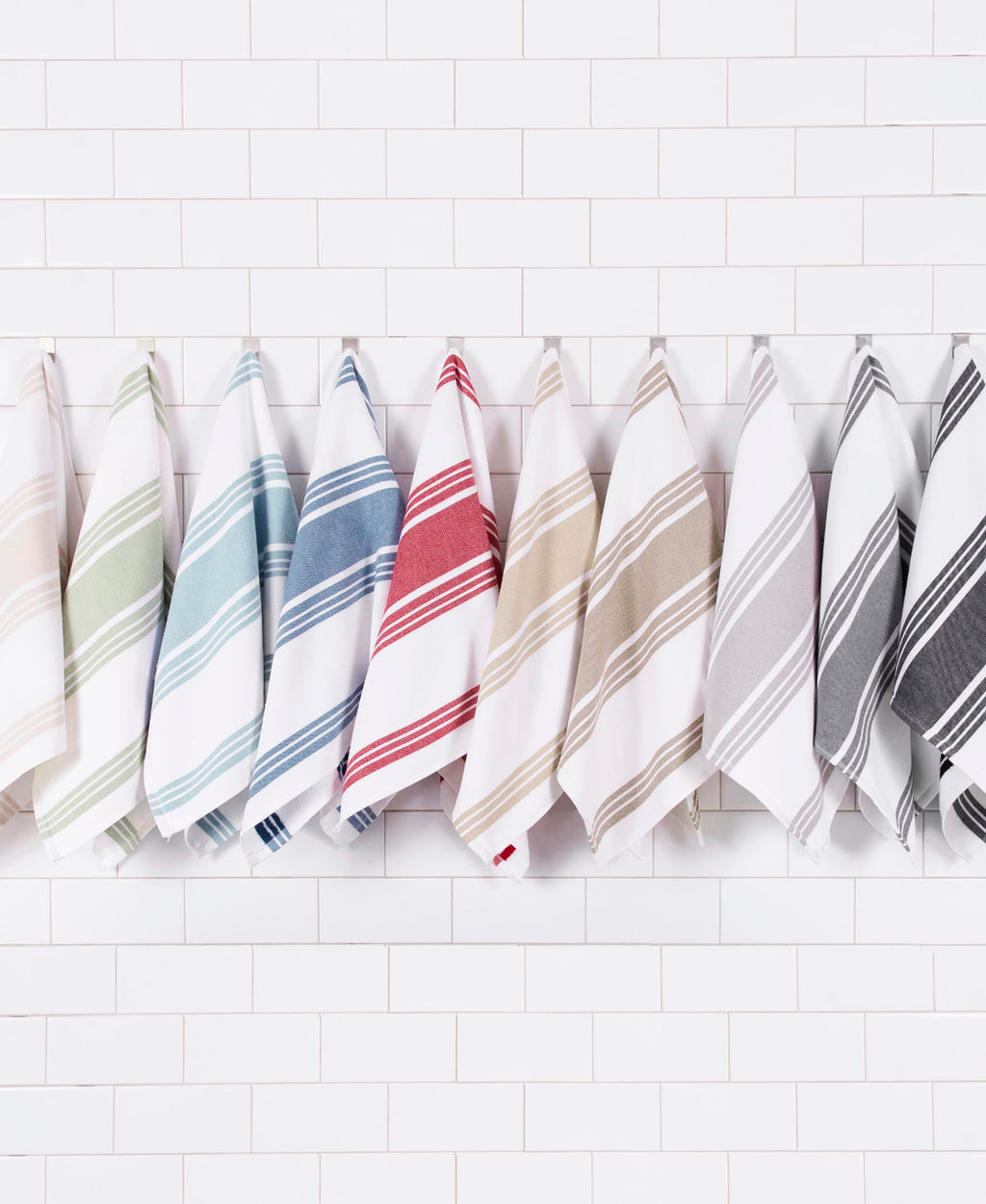 All-Clad Dual-Purpose Kitchen Towels: Highly Absorbent - 100% Cotton, 17"x30" Dish Towels for Cleaning & Drying Dishes & Glassware, 3-Pack, Titanium