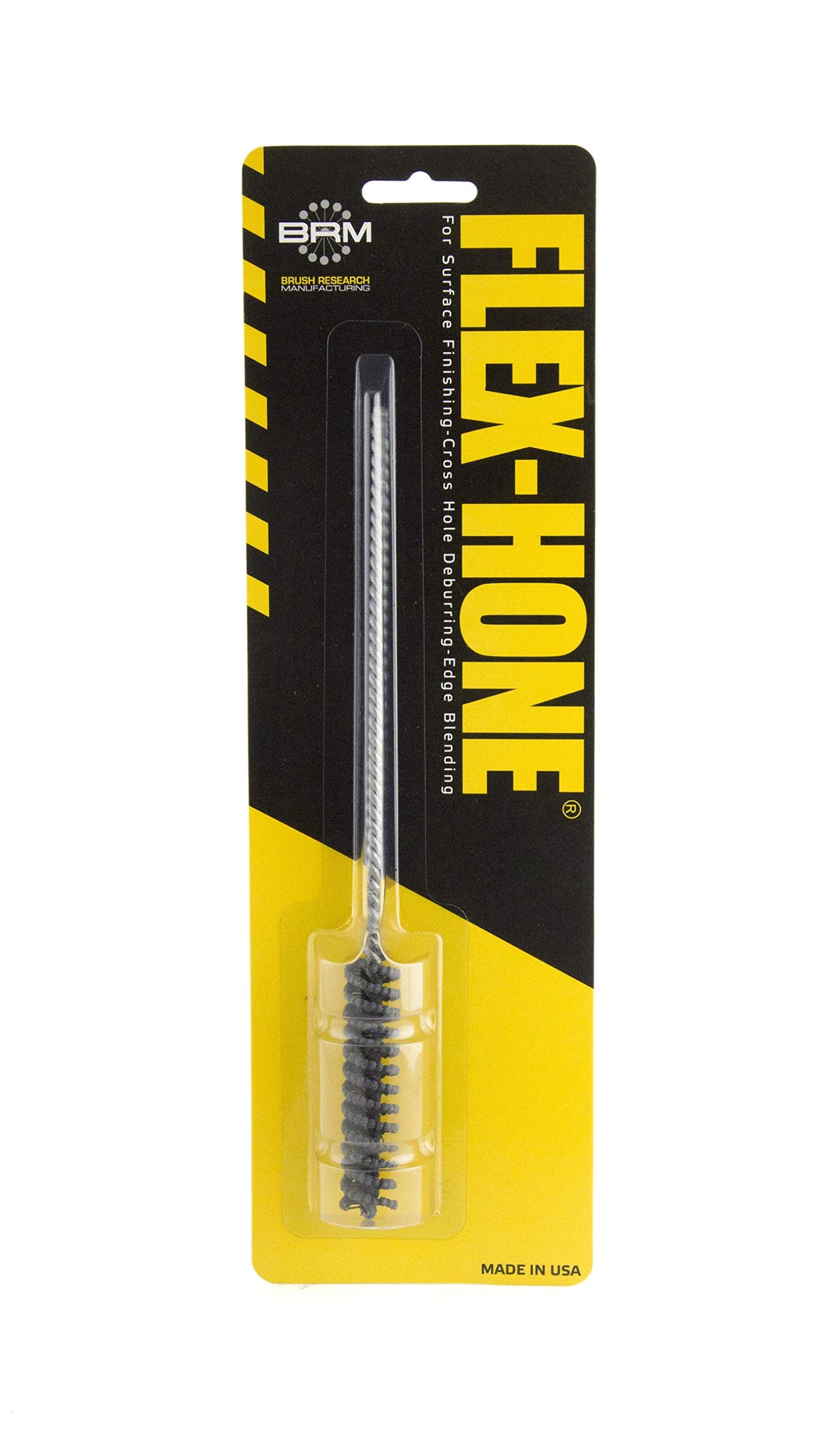 Brush Research BC11M12 FLEX-HONE®, 0.433" (11mm) Diameter, 120 Grit, Silicon Carbide, for Mild Steel, Stainless Steel, Cast Iron and Softer Ferrous Materials