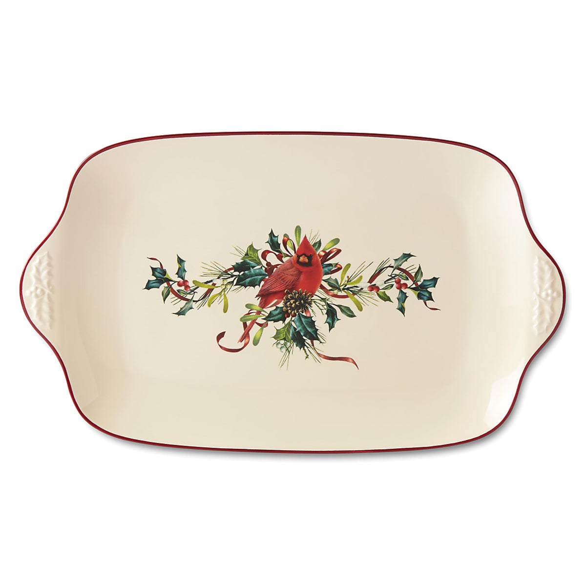 Lenox Winter Greetings Porcelain Covered Christmas Gravy Dish, 64oz