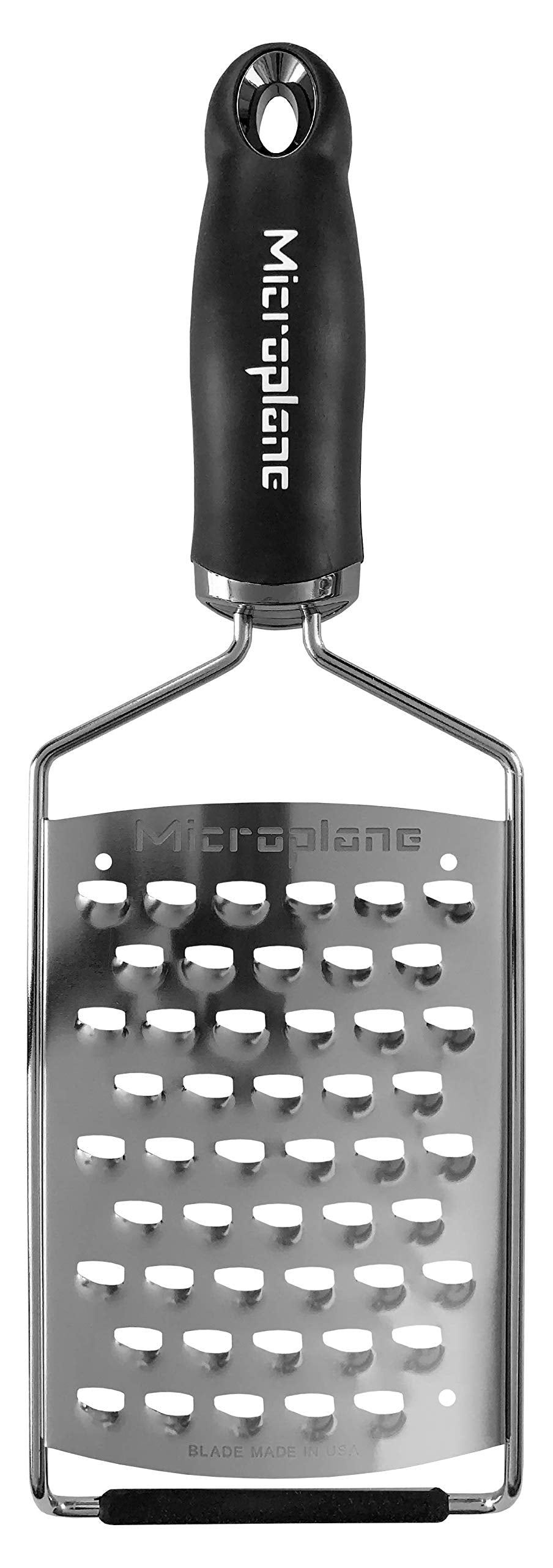 Microplane Gourmet Series Ultra Coarse Grater - Stainless Steel Durable Cheese & Vegetable Grater with Non-Slip Handle for Kitchen, Professional Chef Tools & Equipment