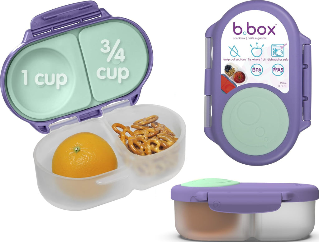 b.box Snack Box 2-Pack, Snack Containers for Kids, 1.75 Cup Kids Lunch Box