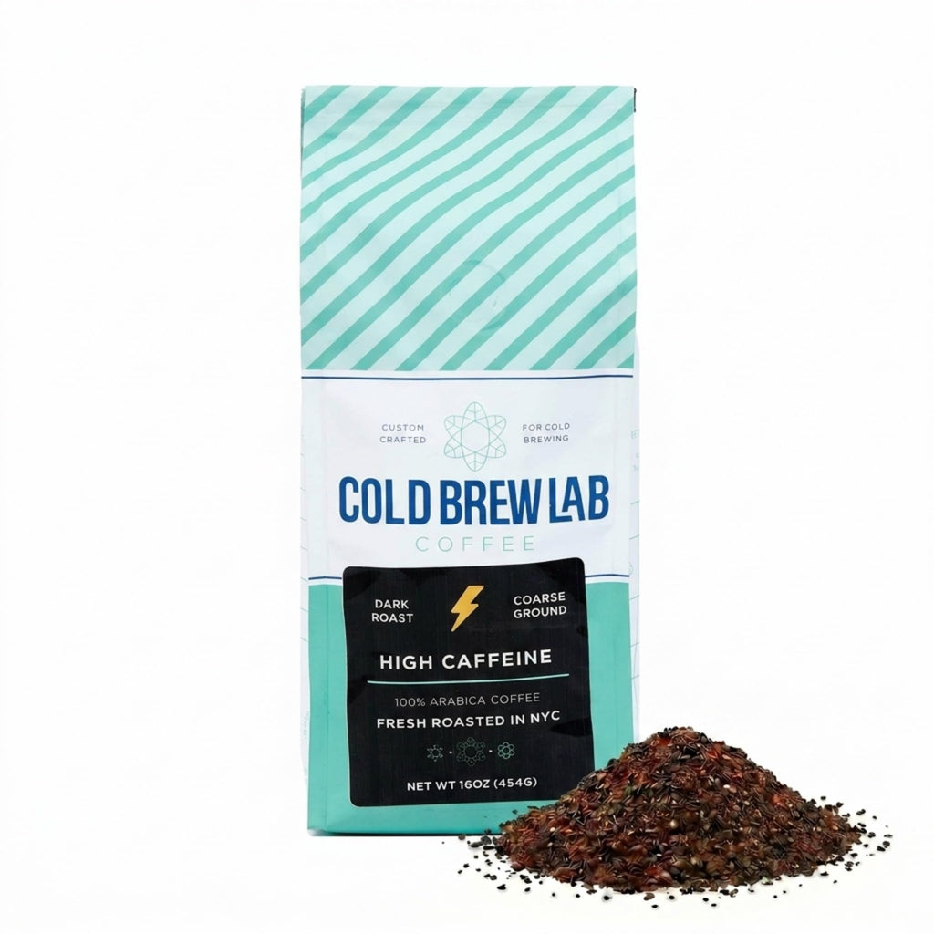 Cold Brew Organic Coarse Ground Flavored Coffee, Chocolate Mocha Flavor, Dark Roast, Colombian Supremo, Coarse Grind for Cold Brew Coffee & French Press, 1 LB