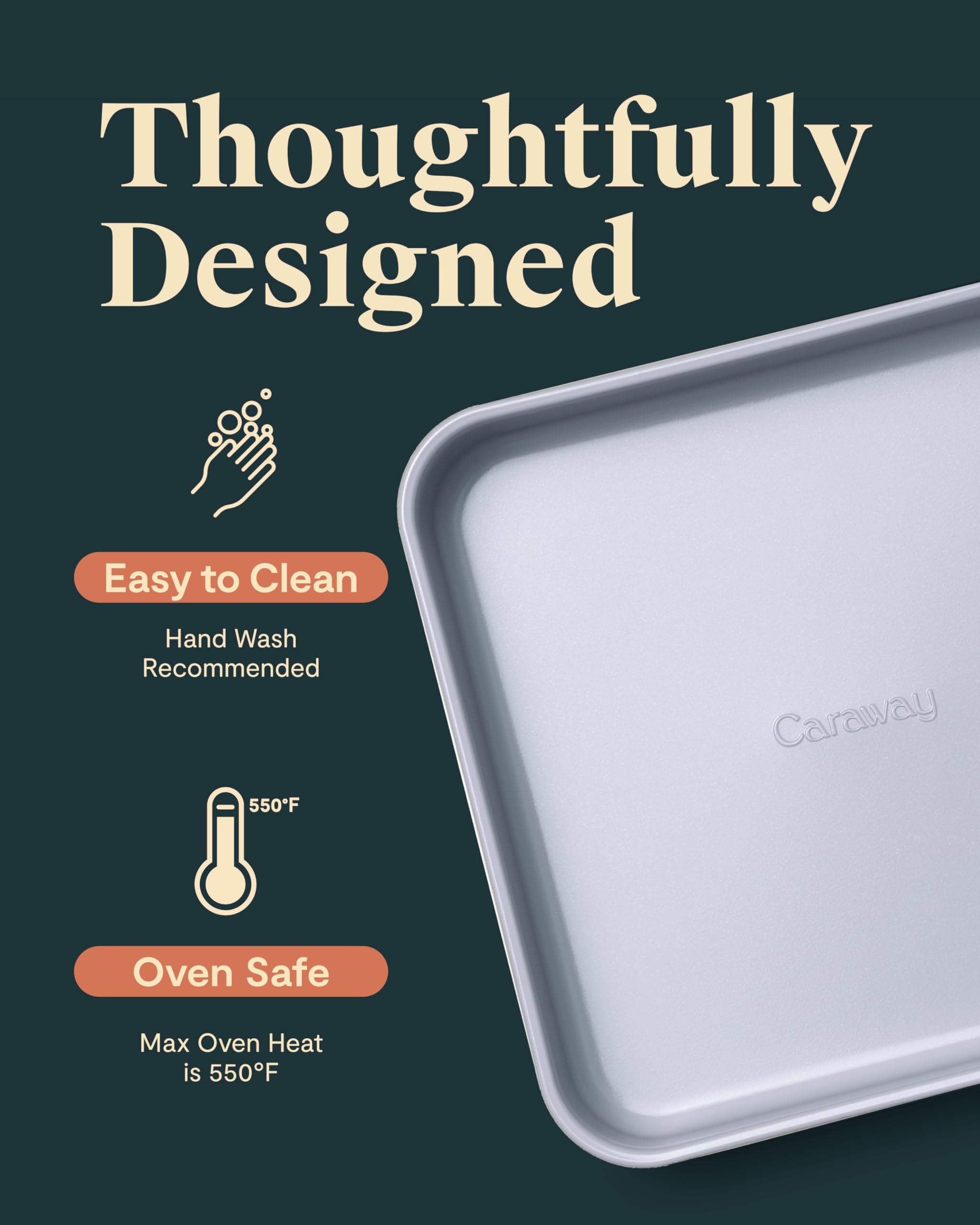 Caraway 9" Non-Stick Ceramic-Coated Square Pan Set