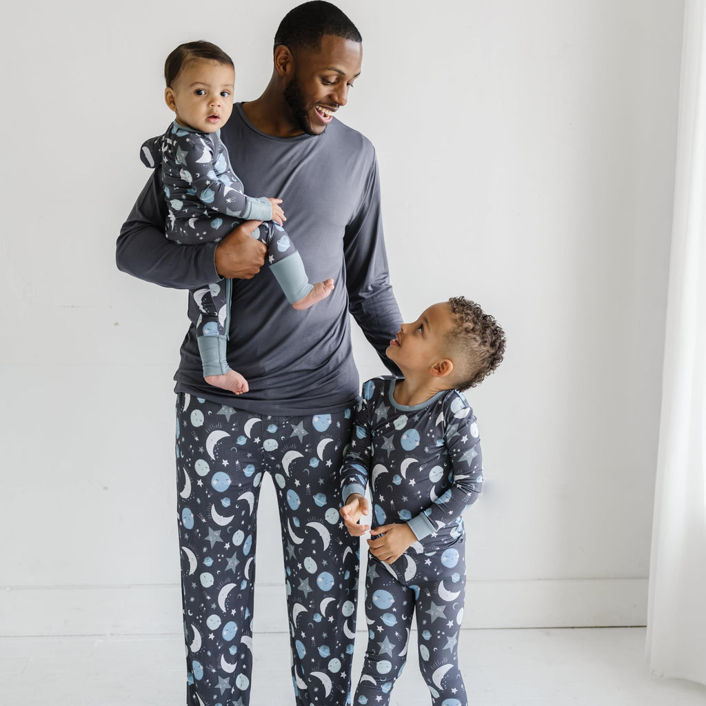 Little Sleepies Baby Pajamas, Blue To the Moon & Back, 18-24M