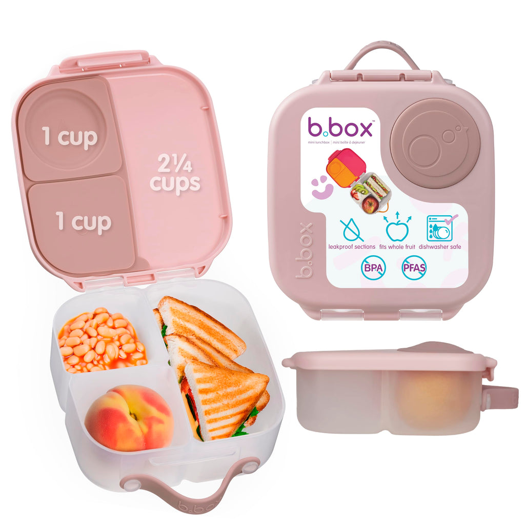 b.box Mini Lunch Box, Snack Containers for Kids, 4.25 Cup