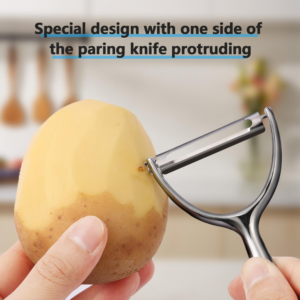 LIIGEMI Y Peeler, Sharp Blade for Potatoes & Cucumbers, Ergonomic Handle for Home Kitchen Use