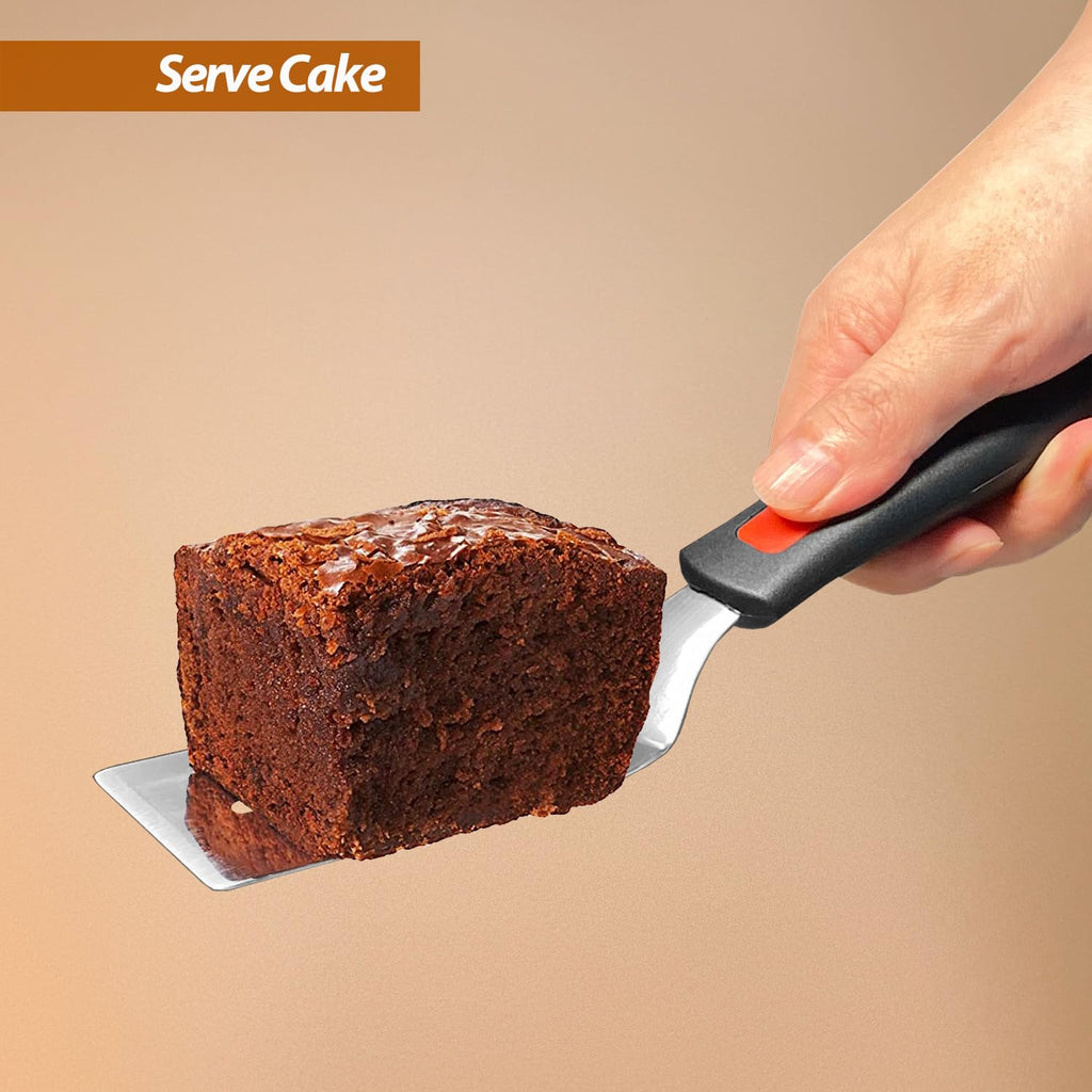 Vovoly Mini Serving Spatula Set, Small Stainless Steel Cutter& Serve Turner