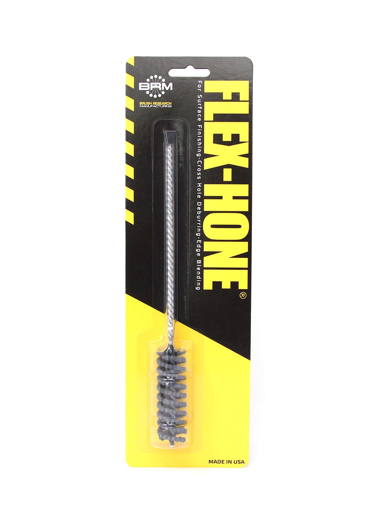 Brush Research BC18M12 FLEX-HONE®, 0.709" (18mm) Diameter, 120 Grit, Silicon Carbide, For Mild Steel, Stainless Steel, Cast Iron and Softer Ferrous Materials