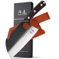 SHANGDAO 7" Deba Knife, Hand Forged Cleaver Butcher Knife for Meat Cutting, Japanese Kitchen Viking Knife with Sheath, Cooking Knife for Kitchen and Outdoor Camping, Thanksgiving Christmas Gifts