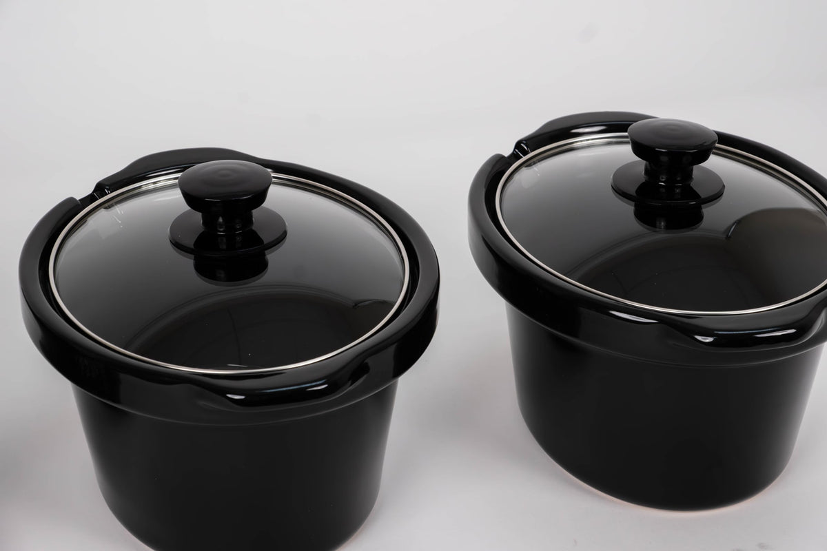 CULINARY CHEF, Triple Slow Cooker, Buffet Server 2.5qt x 3 Pot, Food Warmer – Stainless